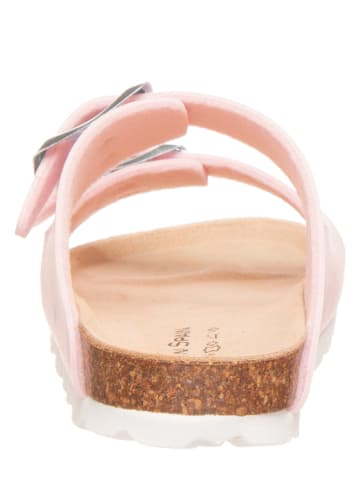 BIO PINGÜIN Klapki w kolorze jasnoróżowym