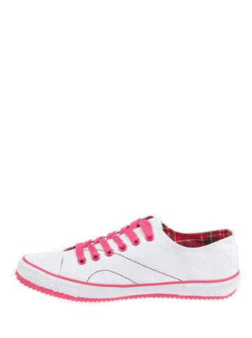 Kimberfeel Sneakersy "Fundy" w kolorze biało-różowym