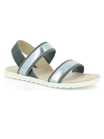 Kimberfeel Sandalen "Harbour" donkergroen/turquoise