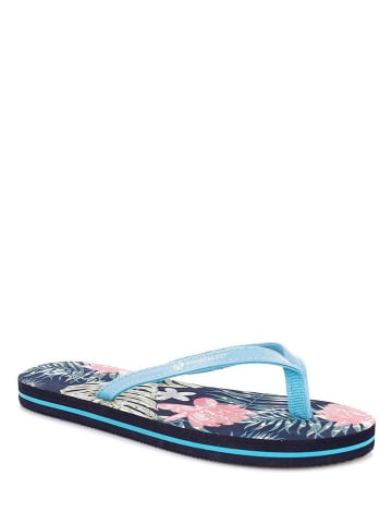 Kimberfeel Teenslippers "Ly" lichtblauw/donkerblauw