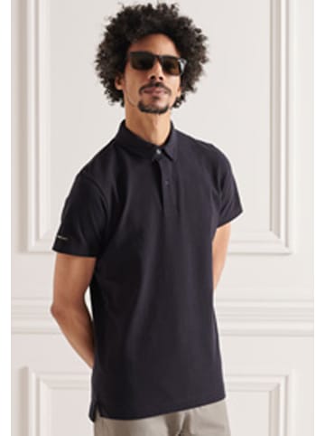 Superdry Poloshirt "Studios" zwart