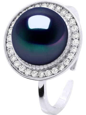 Pearline Srebrny pierścionek z perłą i cyrkoniami