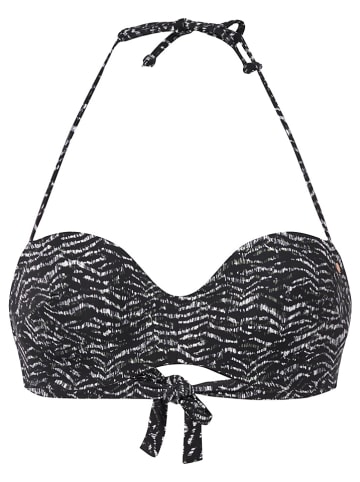 O`Neill Biustonosz bikini "Havaa Mix" w kolorze czarno-białym