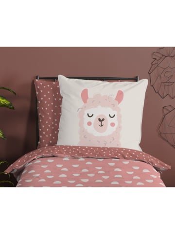 Good Morning Beddengoedset "Lama" roze/lichtroze