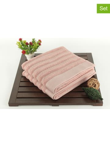 Elizabed 2er-Set: Handtücher in Rosa