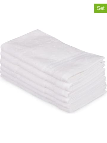 Colorful Cotton Ręczniki (6 szt.) w kolorze białym dla gości