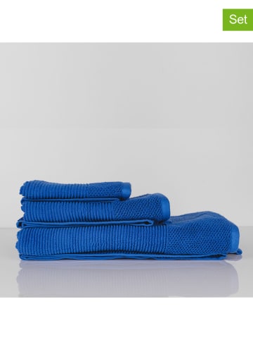 Benetton 3-częściowy zestaw ręczników w kolorze niebieskim