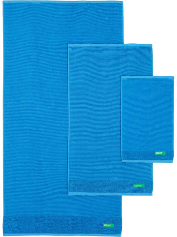 Benetton 3-delige badtextielset blauw