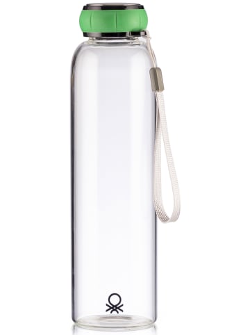Benetton Trinkflasche in Transparent/ Grün - 550 ml