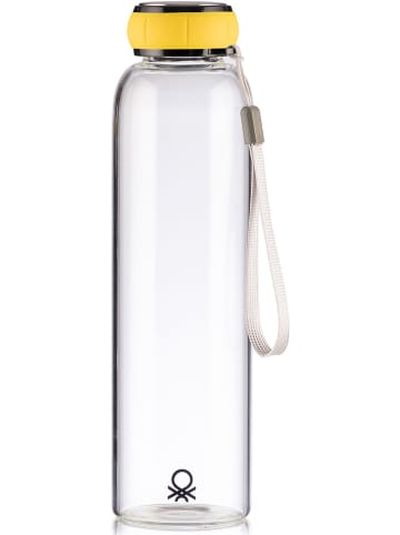 Benetton Trinkflasche in Transparent/ Gelb - 550 ml