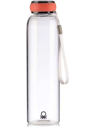 Benetton Trinkflasche in Transparent/ Rot - 550 ml