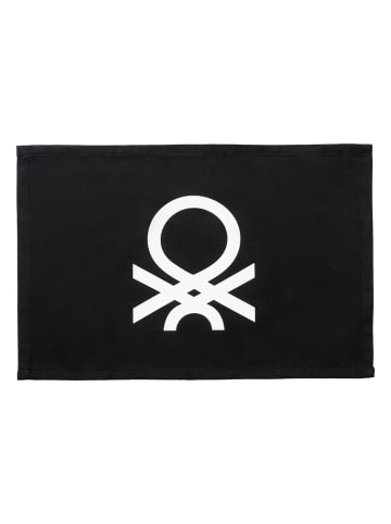 Benetton 4-delige set: placemats zwart/wit - (L)45 x (B)30 cm