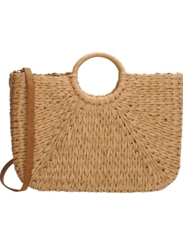 PE FLORENCE Shopper lichtbruin - (B)42 x (H)30 x (D)12 cm