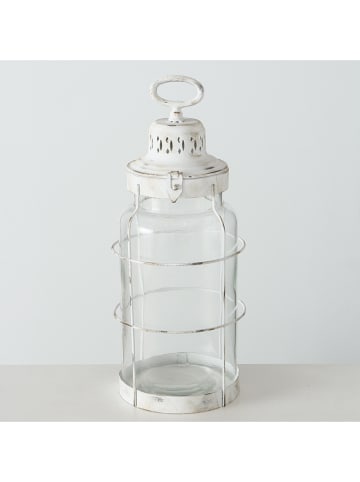Boltze Lantaarn "Husum" wit - (H)45 x Ø 16,5 cm