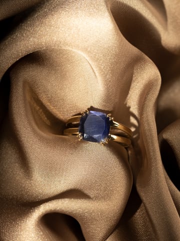 OR ÉCLAT Gouden ring "Octave" met edelsteen