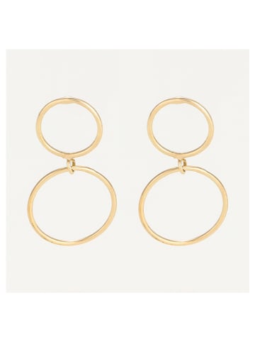 OR ÉCLAT Gouden oorstekers "Duo cerclés"