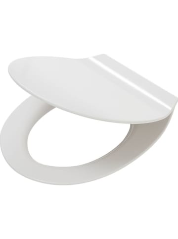 Tiger Toiletbril "Slimline" met softclose dekselsluiting wit - (L)45 x (B)37 cm