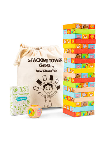 New Classic Toys Motorikspiel "Holzturm" - ab 3 Jahren