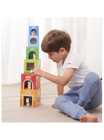 New Classic Toys Stapeltoren "Dieren" met accessoires - vanaf 12 maanden