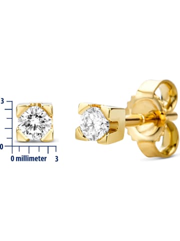 Diamant Exquis Gold-Ohrstecker mit Diamanten