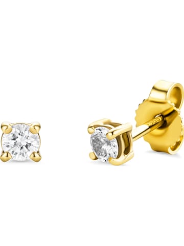 Diamant Exquis Gouden oorstekers met diamanten
