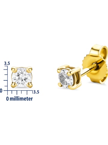 Diamant Exquis Gold-Ohrstecker mit Diamanten
