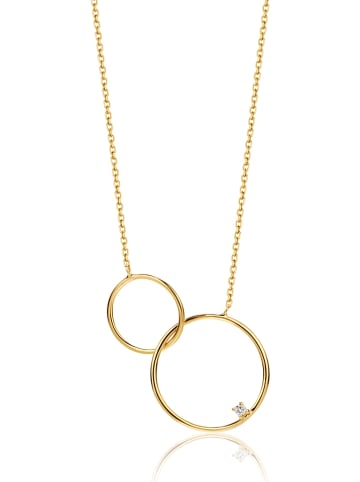Revoni Gold-Halskette mit Diamant-Anhänger - (L)45 cm