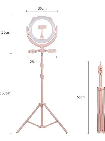 SWEET ACCESS Ledringlicht-statief roségoudkleurig