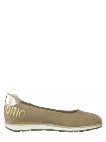 Marco Tozzi Ballerinas in Taupe