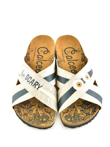 Calceo Slippers lichtgroen/zwart