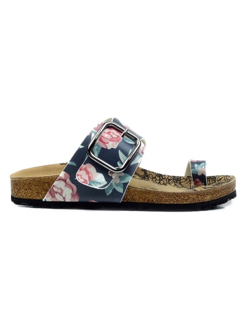 Calceo Teenslippers zwart/meerkleurig