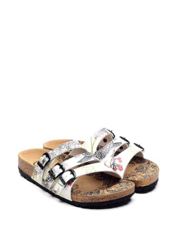 Calceo Slippers wit/meerkleurig