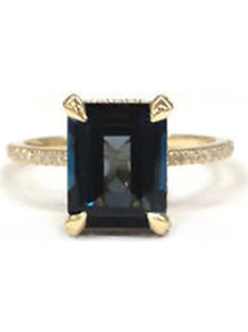 DIAMANTA Gold-Ring "Carre Saphir" mit Diamanten