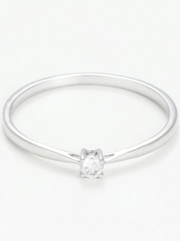 LE DIAMANTAIRE Weißgold-Ring "Solitaire délicat" mit Diamant
