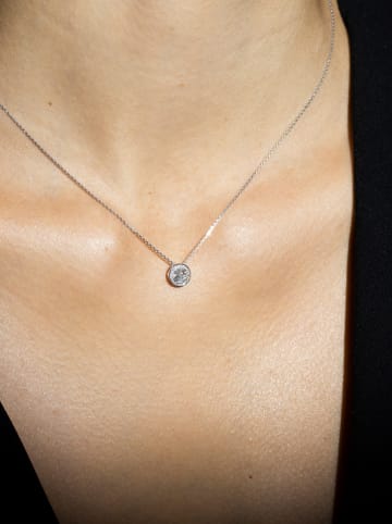 DIAMANTA Witgouden hanger "Mon précieux" met diamanten