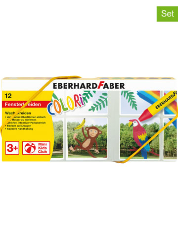 Eberhard Faber 2er-Set: Fenster-Wachsmalkreiden - 2x 12 Stück