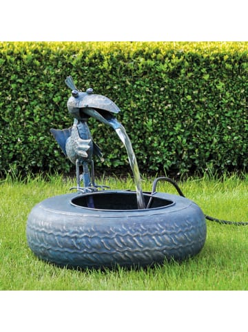 Garden Hero Dekoracyjna fontanna w kolorze szarym - 34 x 33 x 30 cm