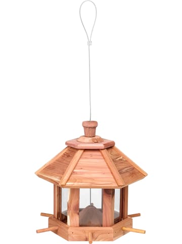 Profigarden Vogelfutterhaus in Hellbraun - (H)26 x Ø 27 cm