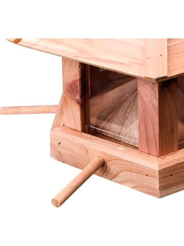 Profigarden Vogelfutterhaus in Hellbraun - (H)26 x Ø 27 cm