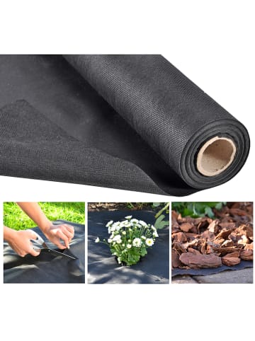 Garden Hero Gartenvlies in Schwarz - (L)1500 x (B)90 cm