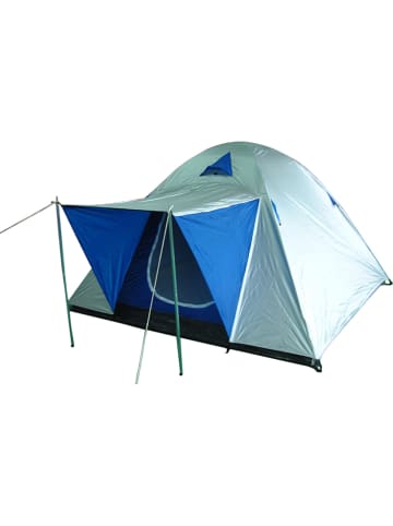 Nature Fellow Iglotent grijs/blauw - (B)210 x (H)130 x (D)210 cm