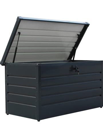 Nature Fellow Auflagenbox in Schwarz - (B)120 x (H)63 x (T)61 cm