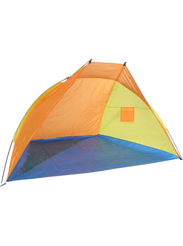 Nature Fellow Stranttent oranje/geel - (B)220 x (H)115 x (D)115 cm