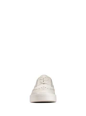 Clarks Leder-Sneakers in weiß