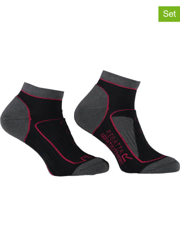 Regatta 2er-Set: Wandersocken in Schwarz/ Anthrazit