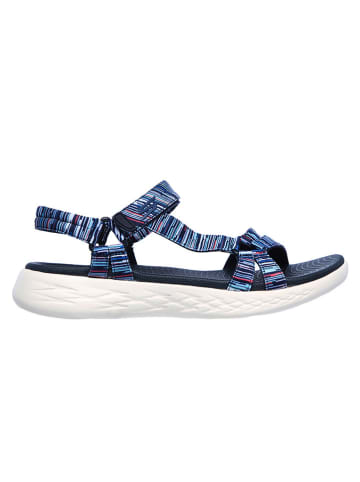 Skechers Sandały "On-The-Go 600 Electric" w kolorze niebieskim