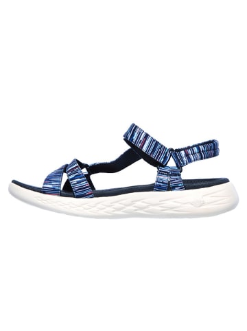 Skechers Sandały "On-The-Go 600 Electric" w kolorze niebieskim