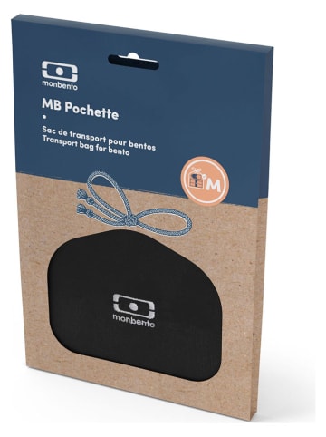 Monbento Lunchtasche "Pochette M" in Schwarz - (B)18 x (H)19 cm