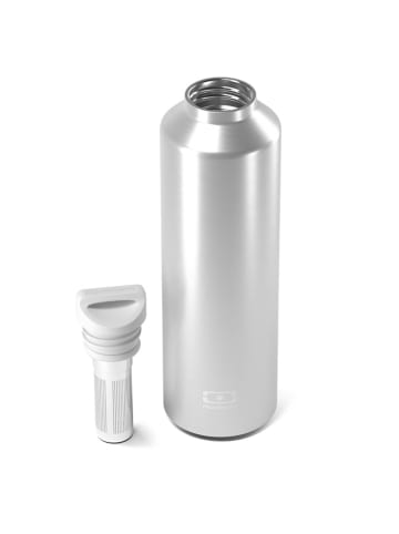 Monbento Butelka termiczna "Steel" w kolorze srebrnym - 500 ml