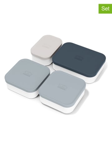 Monbento 4er-Set: Lunchbox-Behälter in Grau
